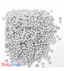 Metal Beads 2mm - Silver - 5 gm